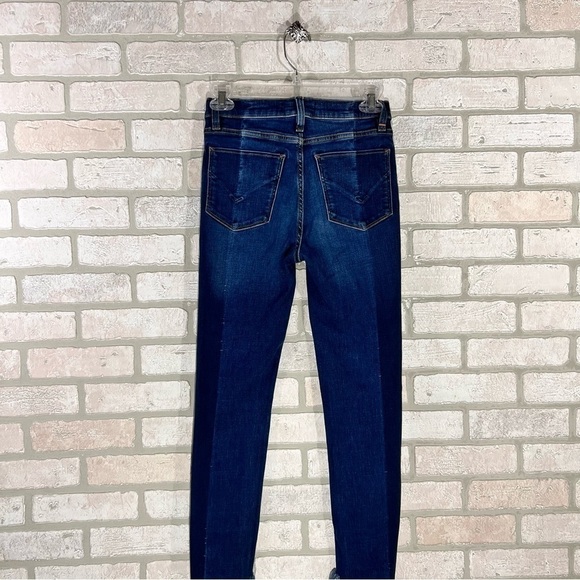 Hudson Barbara High Waist Crop Super Skinny Step Hem Jeans in Lost Wash Size 26 - Picture 8 of 12